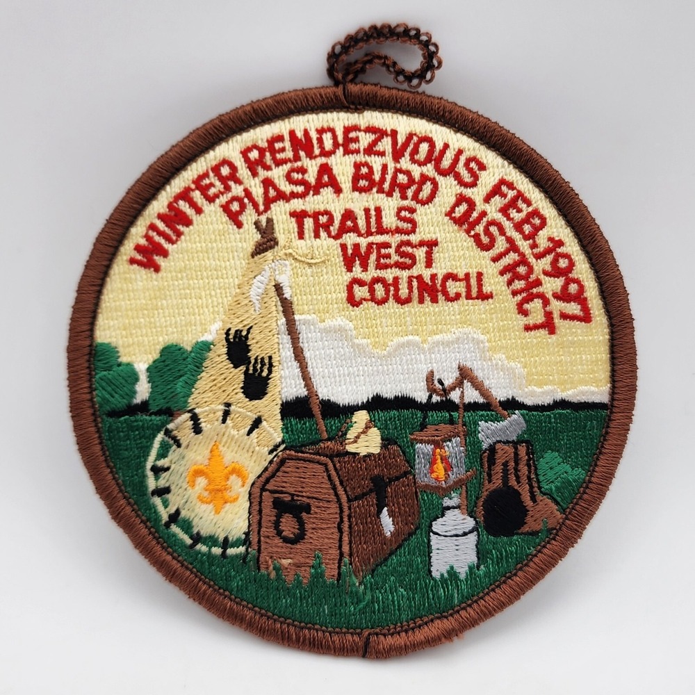 Winter Rendezvous 1997 Plasa Bird District Trails West Council Boy Scouts Patch